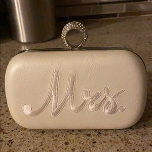 White mrs clutch Charming Charlie